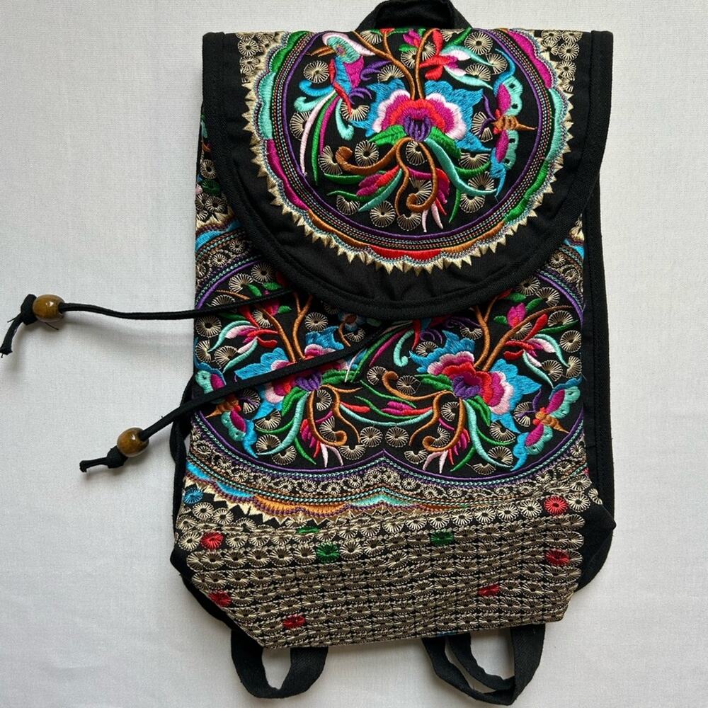 Embroidered Backpack